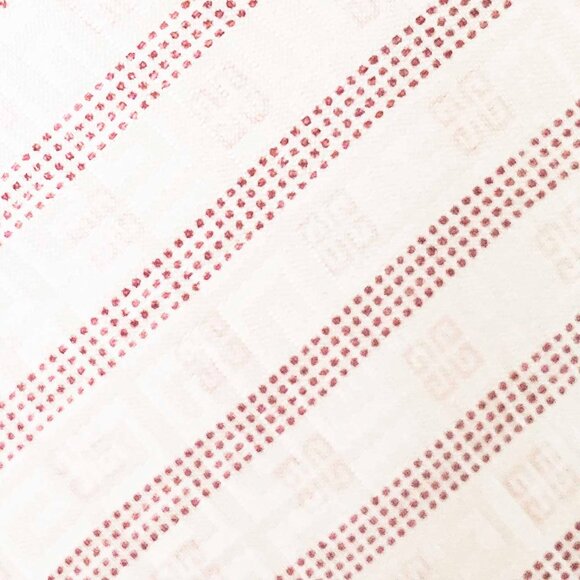 Givenchy Paris Mens Soft Pink Silk Logo and Stripe Neck Tie Made in Italy - Picture 7 of 8